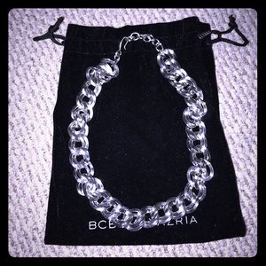 Silver Adjustable Linked Choker